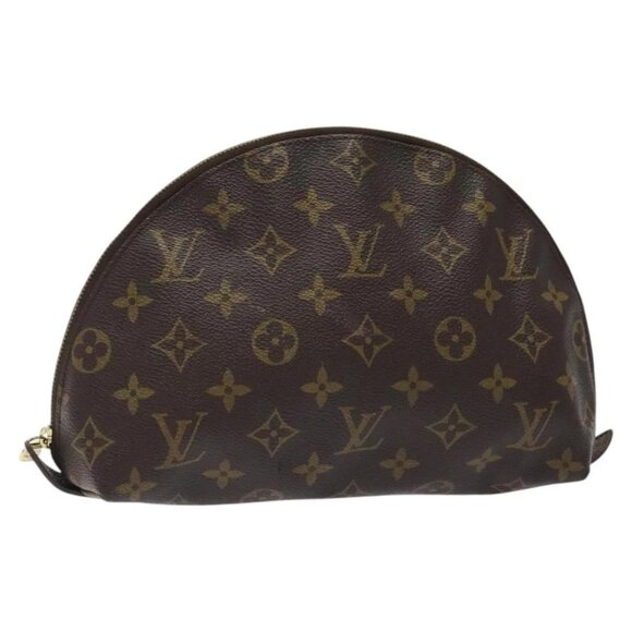 LOUIS VUITTON Monogram Trousse Demi Ronde Cosmetic Pouch - Picture 1 of 14